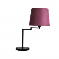 Oriel Lighting-KINGSTON Swing Arm Base in Rubbed Bronze / Black with Shade